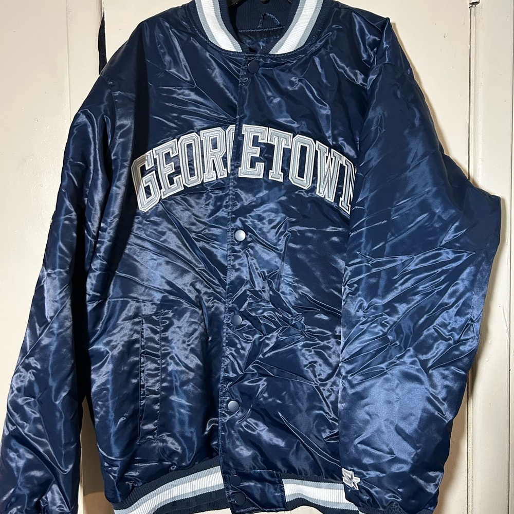 Georgetown Blue Satin Jacket